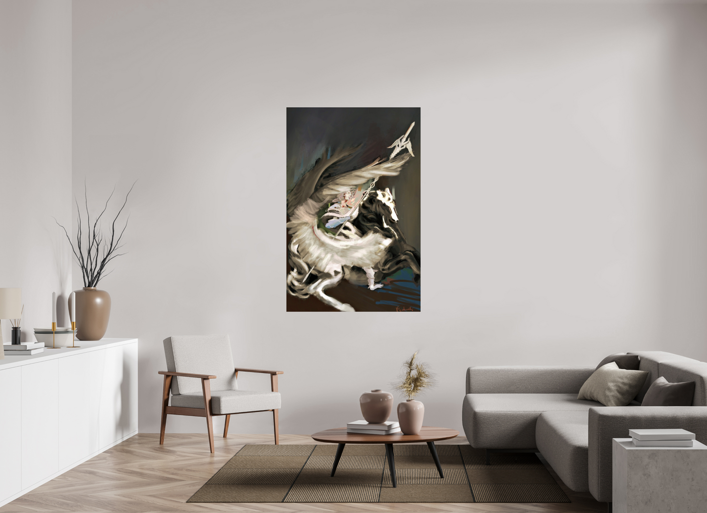 100 x 152,3 cm, Fine Art Print Hahnemühle Baryta Medusa and Pegasus Hahnemühle FineArt Baryta