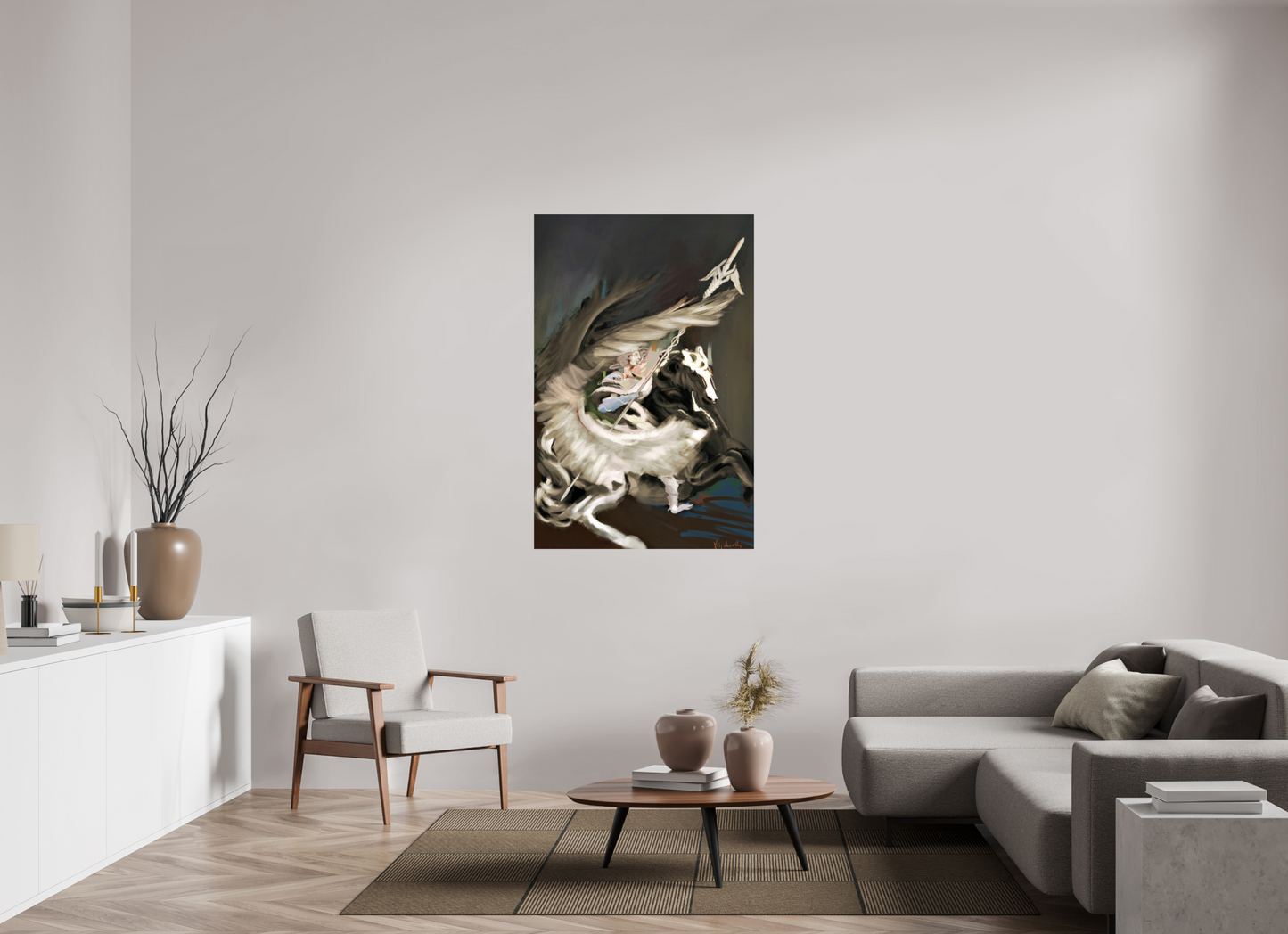 90 x 137,1 cm, Fine Art Print Hahnemühle Baryta Medusa and Pegasus Hahnemühle FineArt Baryta