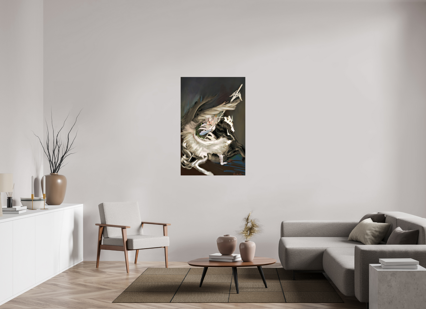 80 x 121,8 cm, Fine Art Print Hahnemühle Baryta Medusa and Pegasus Hahnemühle FineArt Baryta