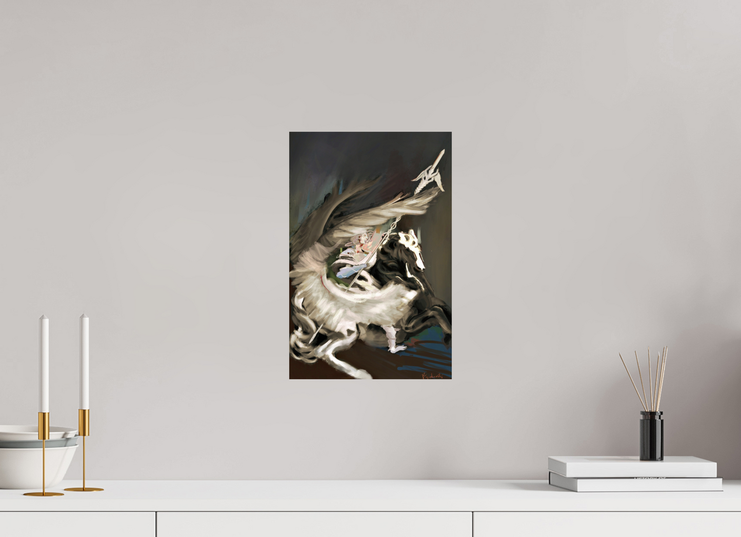 25 x 38,1 cm, Fine Art Print Hahnemühle Baryta Medusa and Pegasus Hahnemühle FineArt Baryta
