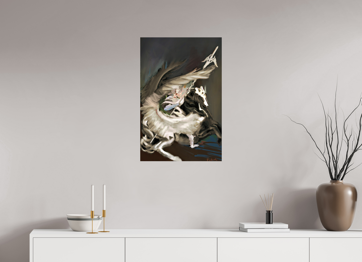 50 x 76,1 cm, Fine Art Print Hahnemühle Baryta Medusa and Pegasus Hahnemühle FineArt Baryta