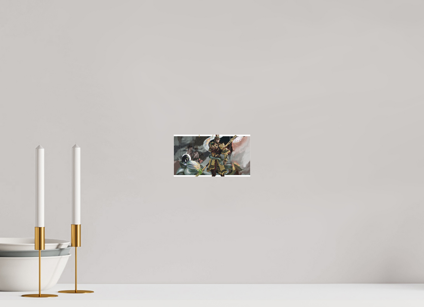 18,2 x 10 cm, Fine Art pigment print behind acrylic glass frameless Wukong Dream behind acrylic glass